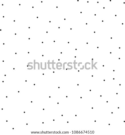 Pointillism low density seamless dots pattern. Abstract monochrome halftone. Just drop to swatches and enjoy! EPS 10 vector file Royalty-Free Stock Photo #1086674510