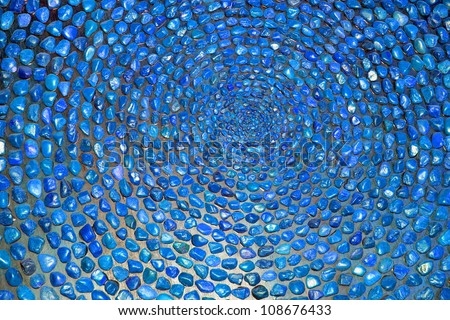 colorful background from stonework in a circle