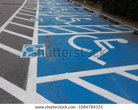Disabled parking signs