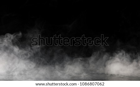 Abstract Smoke on black Background Royalty-Free Stock Photo #1086807062
