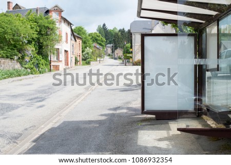 bus stop mockup