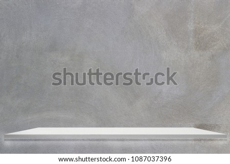 Marble top table with concrete background ,product display