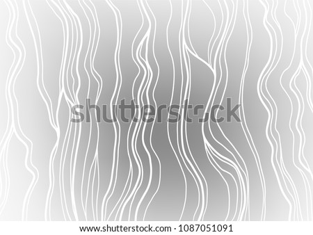 Light Silver, Gray vector abstract doodle pattern. A vague abstract illustration with doodles in Indian style. The elegant pattern can be used as a part of a brand book.
