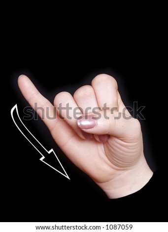 alphabet letter j in sign language for the deaf