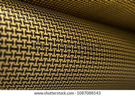 Closeup detail of the carbon fiber backdrop