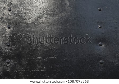 Grunge black metal iron texture background with space for text or image