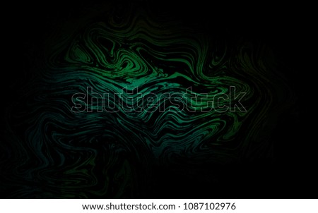 Dark Green vector template with liquid shapes. Creative illustration in halftone marble style with gradient. New composition for your brand book.