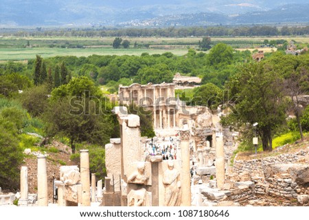 Celsus Library in Ephesus Turkey 