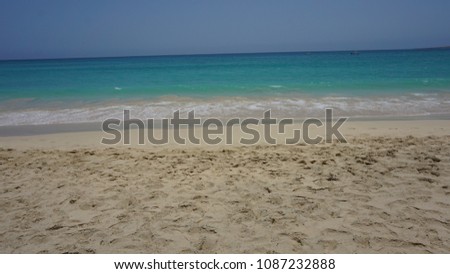 Ocean view from the Beach in Cape Verde