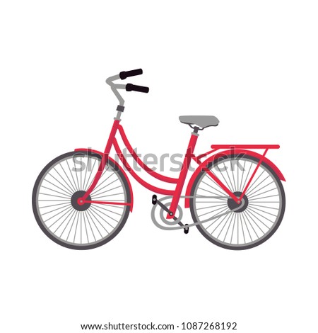 Cycling concept. Professional vector bike isolated over white background. 