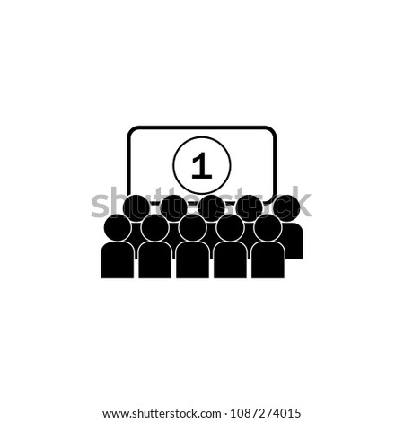 viewers at the cinema illustration. Element of theter for mobile concept and web apps. Detailed viewers at the cinema icon can be used for web and mobile. Premium icon on white background