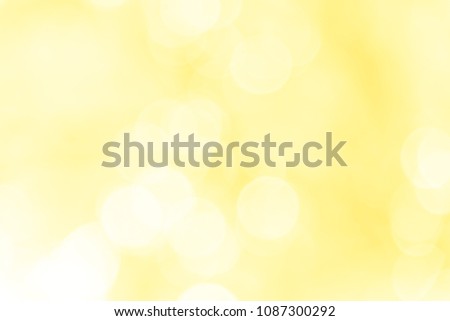 Yellow bokeh background from natural