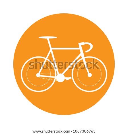 Bicycle in a label