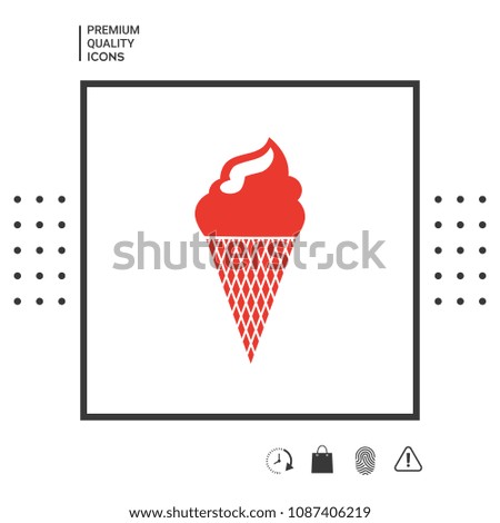 Ice cream symbol