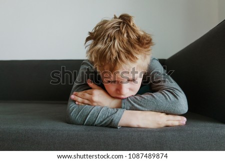 sad child, stress and depression