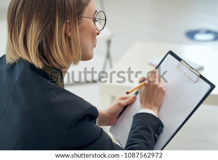  woman with glasses                        