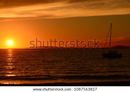 The clouds at sunset, Mallorca, Balearic Island, Spain