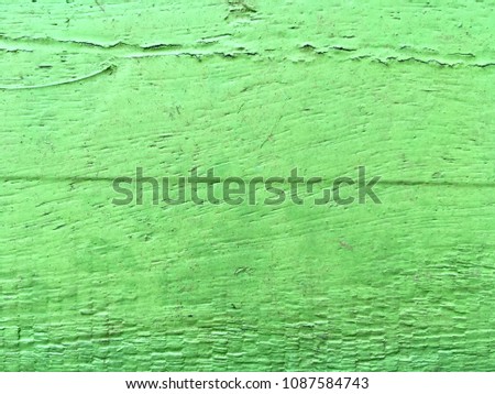 Green paint wood background for natural texture