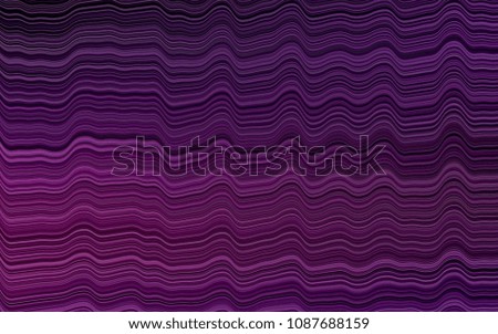 Dark Purple vector pattern with bent lines. An elegant bright illustration with gradient. New composition for your brand book.