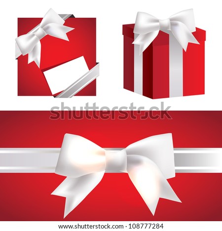 vector image gifts with a bow