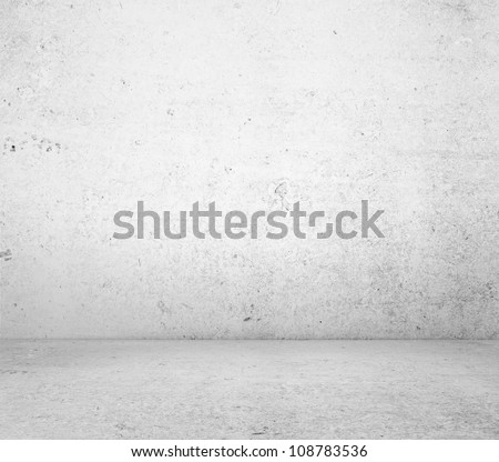 white concrete wall and floor closeup Royalty-Free Stock Photo #108783536