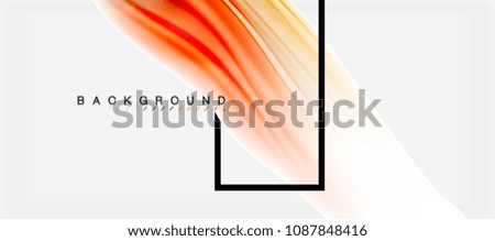 Blurred fluid colors background, abstract waves lines, mixing colours with light effects on light backdrop. Vector artistic illustration for presentation, app wallpaper, banner or posters