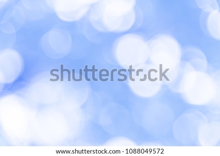 Blue bokeh background from natural