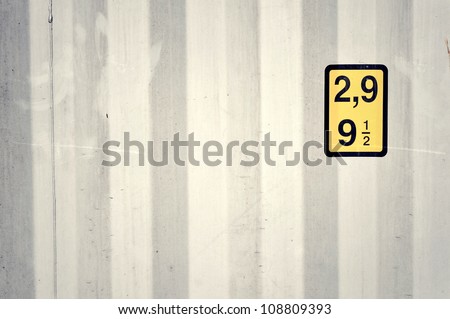 Silver background with the numbers