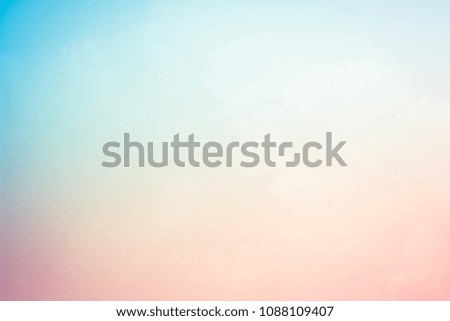 sun and cloud background with a pastel colored gradient. sky bright