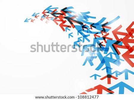 Abstract arrow background