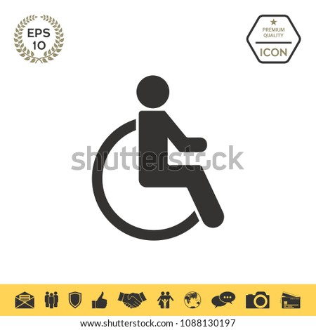 Wheelchair handicap icon
