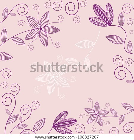 Vector illustration of flower background
