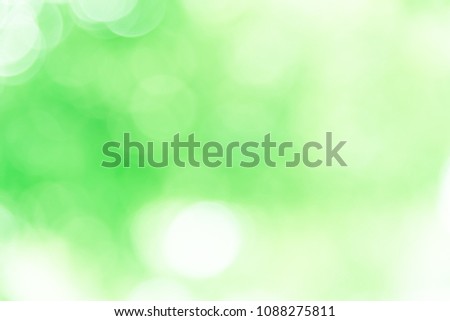 Green bokeh background from natural
