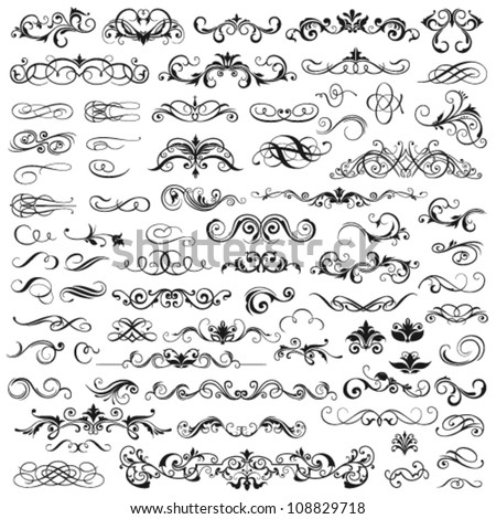 Set of vector graphic elements for design Royalty-Free Stock Photo #108829718