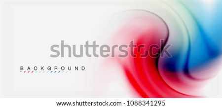 Swirl fluid flowing colors motion effect, holographic abstract background. Vector illustration