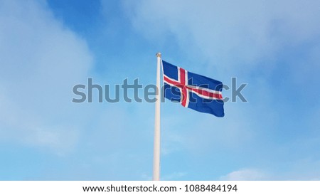 Icelandic Flag, Reykjavik, Iceland