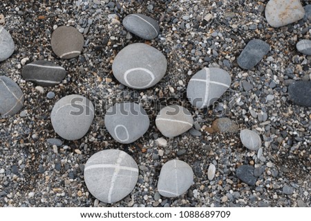 beach beautiful stones