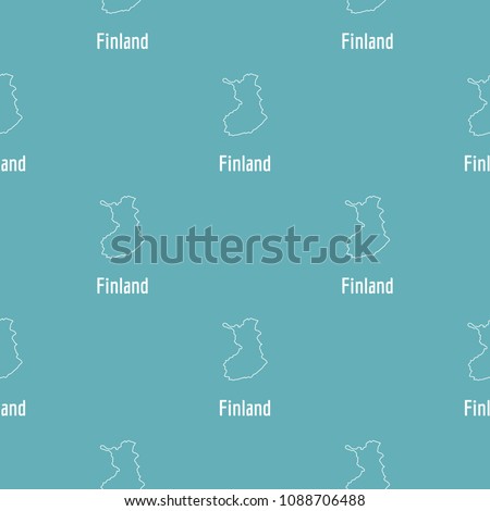 Finland map thin line. Simple illustration of Finland map vector isolated on white background