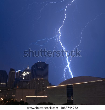Real lightning strikes - Oklahoma City, OK, 2007