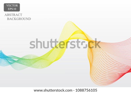 rainbow colorful smooth line background design