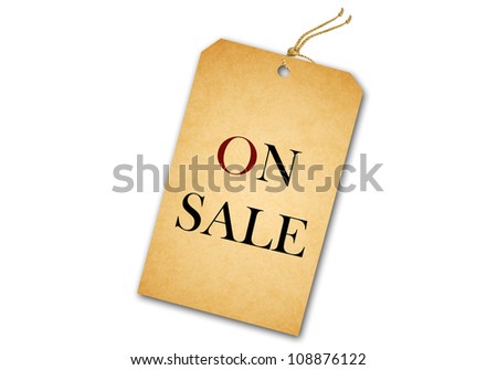 Sale Tag Isolated On White