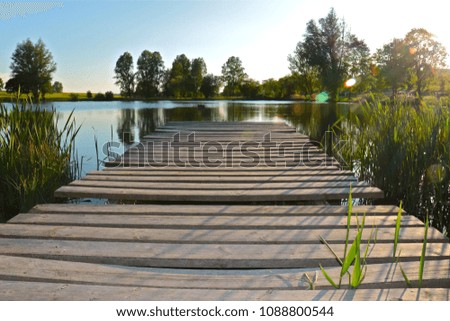 The dock at the pond