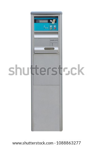 payment machine isolated on white background