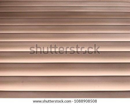 Golden Brown Striped Plastic Blinds Pattern / Background