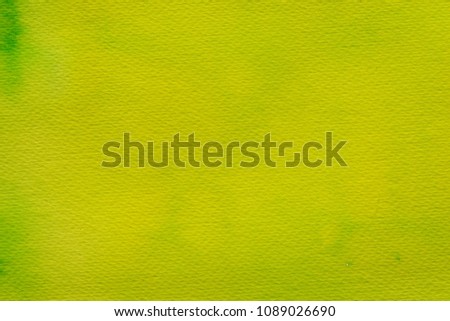 greenish watercolor color painted on paper background texture