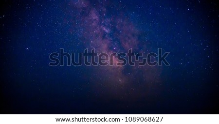 Milky way and other stars in the night.