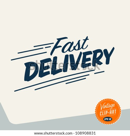Vintage Clip Art - Fast delivery - Vector EPS10
