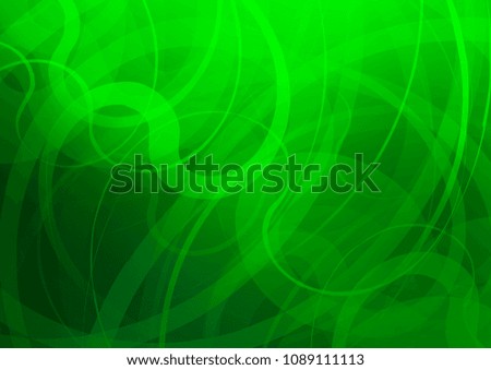 Light Green vector background with liquid shapes. A completely new color illustration in marble style. The best blurred design for your business.
