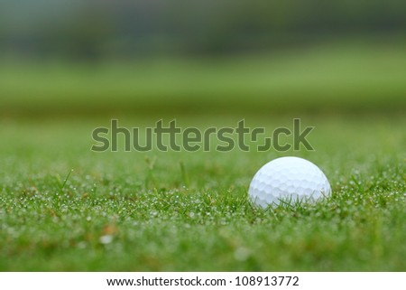 White golf in rough