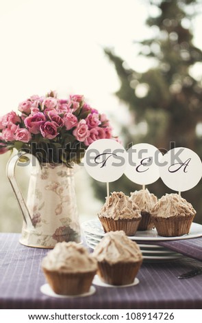 decorated chocolate cupcakes